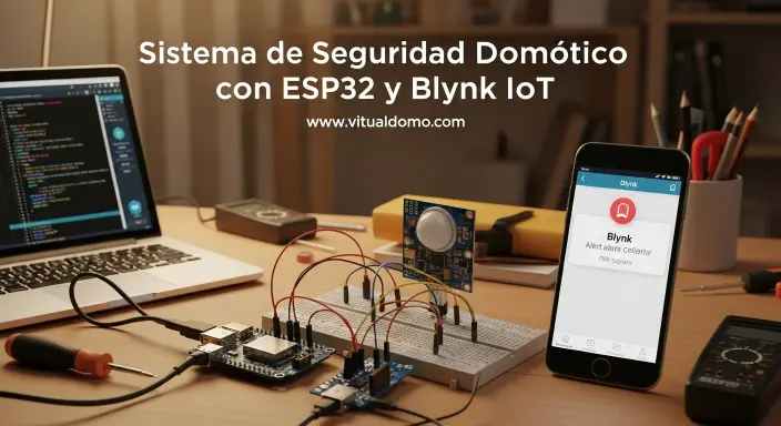 Cómo crear un sistema de seguridad para casa con ESP32 + sensor PIR + Blynk IoT (alertas al celular)