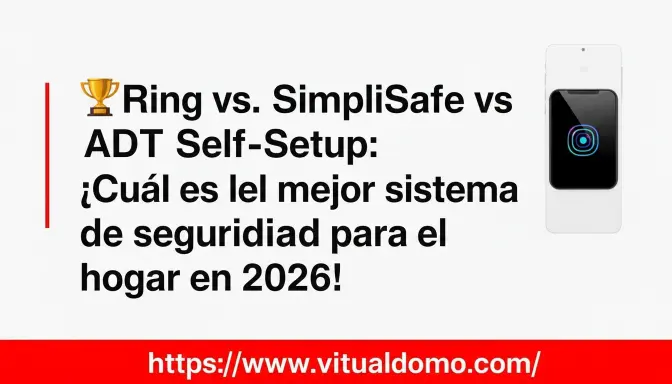 Ring vs. SimpliSafe vs. ADT Self-Setup: ¿Cuál es el mejor sistema de seguridad para el hogar en 2026?