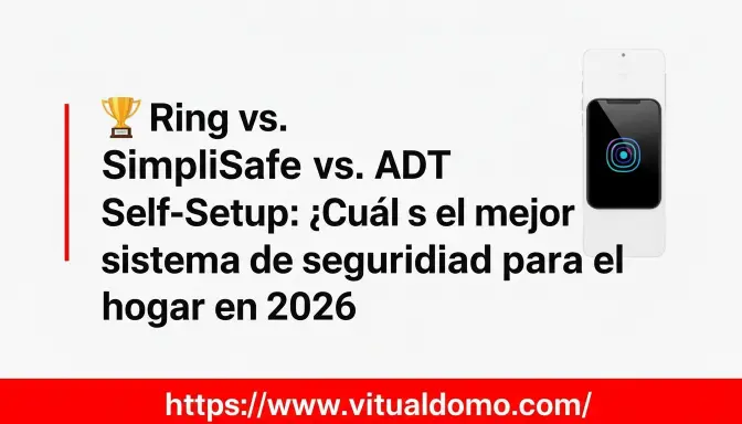 🏆 Ring vs. SimpliSafe vs. ADT Self-Setup: ¿Cuál es el mejor sistema de seguridad para el hogar en 2026?