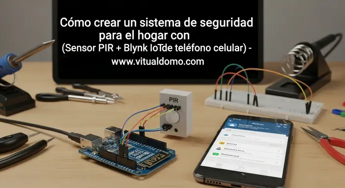 Cómo crear un sistema de seguridad para casa con ESP32 + sensor PIR + Blynk IoT (alertas al celular)