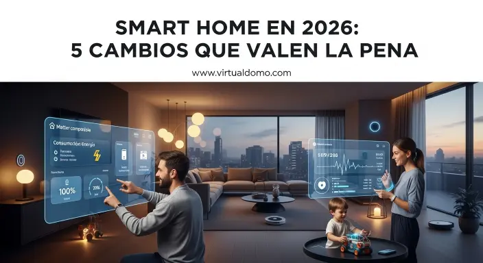 Smart Home en 2026: 5 cambios que sí valen la pena (Matter, salud y ahorro)